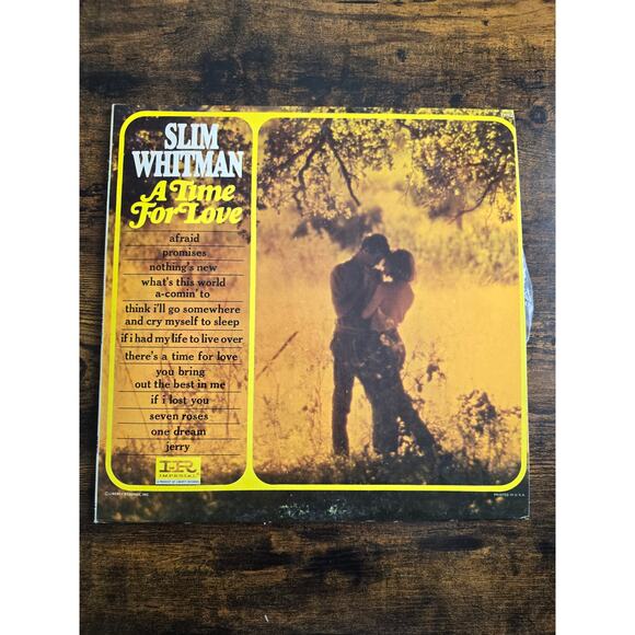 Vintage Slim Whitman arranged by Scott Turner  A Time For Love Imperial LP 9333 - Picture 1 of 7